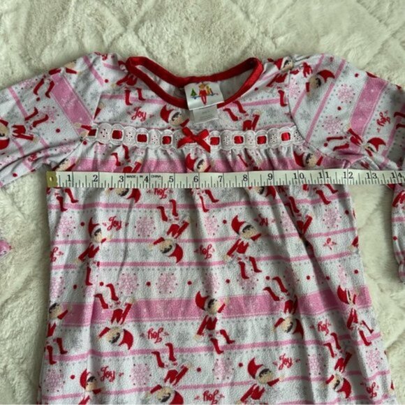 The Elf on the Shelf | Flannel Long Sleeve Clarice Nightgown | Size 4 - Picture 8 of 9